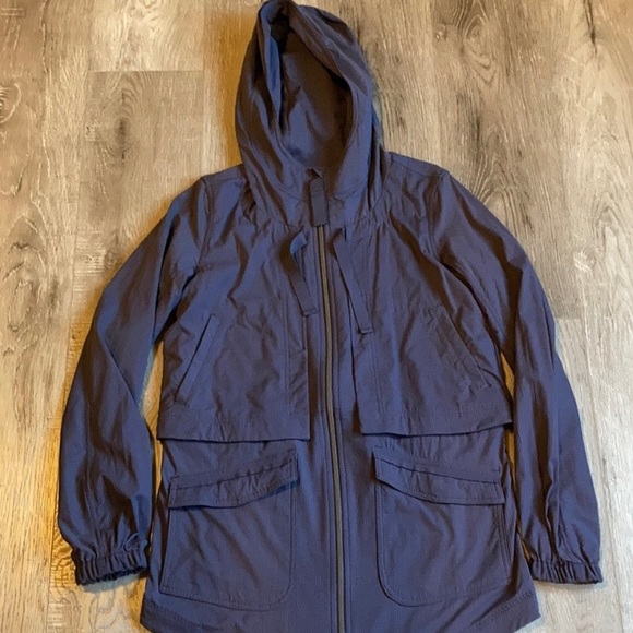 EUC Yogi Anorak Rain Jacket Cadet Blue size 4 - Picture 1 of 6